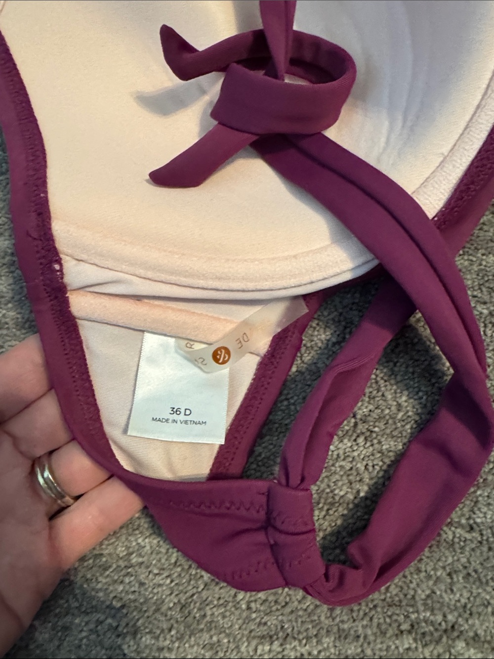 Shade & Shore Plum Ruffle Bikini Set - Picture 4 of 6